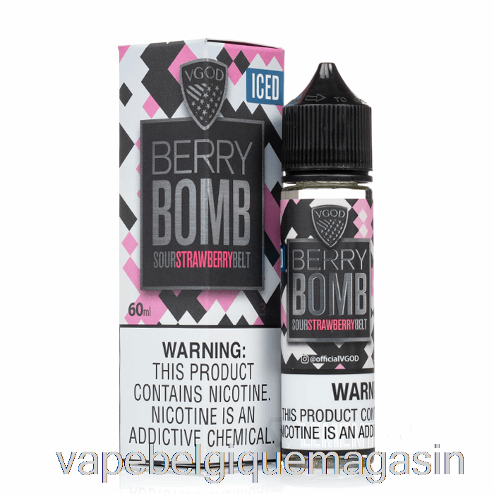 Vape Shop Bruxelles Bombe Aux Baies Glacées - E-liquide Vgod - 60ml 0mg